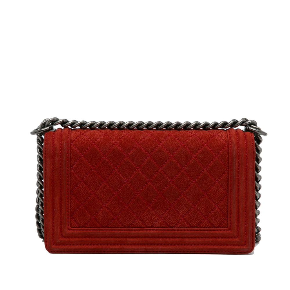 Chanel Medium Caviar Boy Flap Bag Red