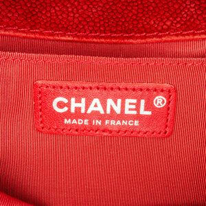 Chanel Medium Caviar Boy Flap Bag Red