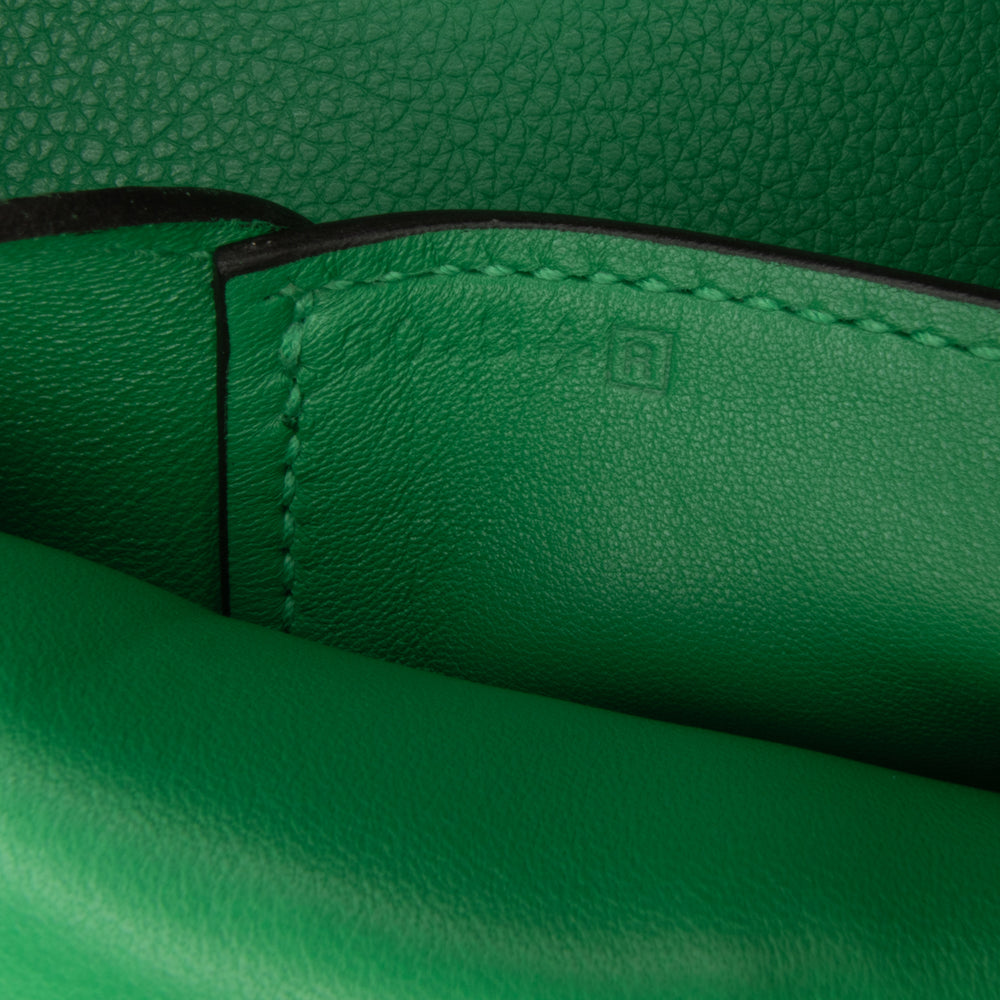 Hermès Evercolor Pliplat Clutch Green