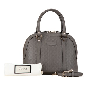 Gucci Mini Microguccissima Dome Satchel Gray