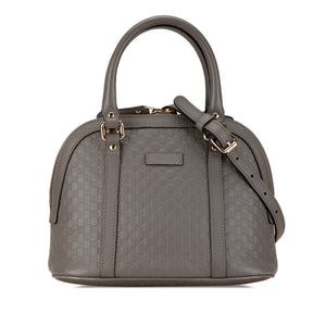 Gucci Mini Microguccissima Dome Satchel Gray