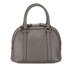 Gucci Mini Microguccissima Dome Satchel Gray