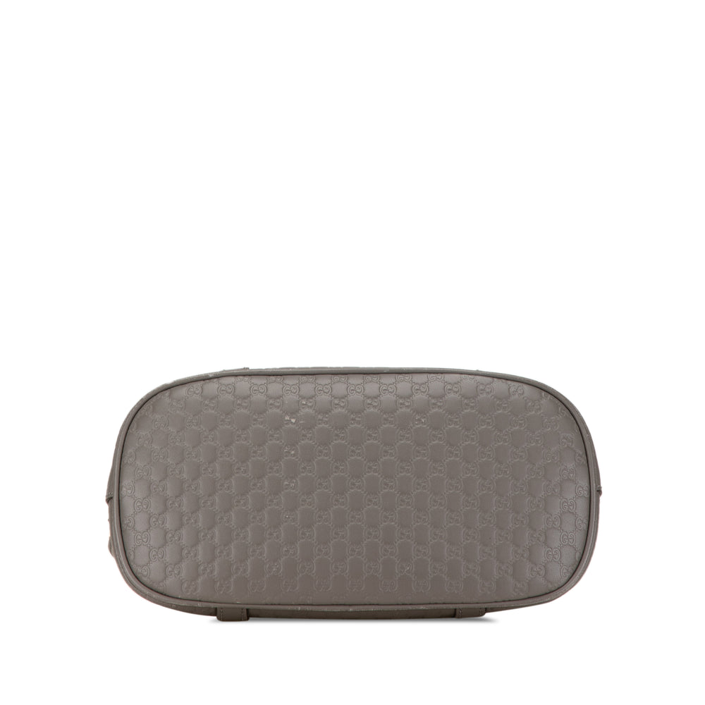 Gucci Mini Microguccissima Dome Satchel Gray