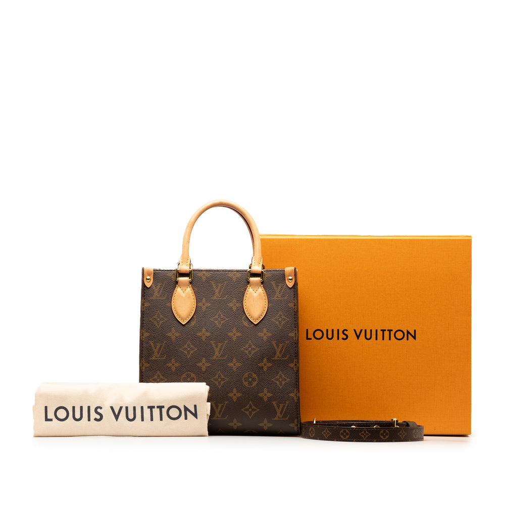 Louis Vuitton Monogram Sac Plat BB Brown