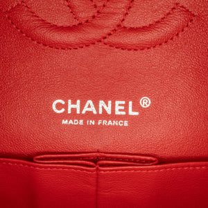 Chanel Medium Classic Lambskin Double Flap Red