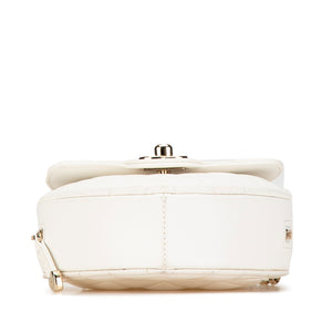 Chanel Mini Lambskin CC in Love Heart Crossbody White