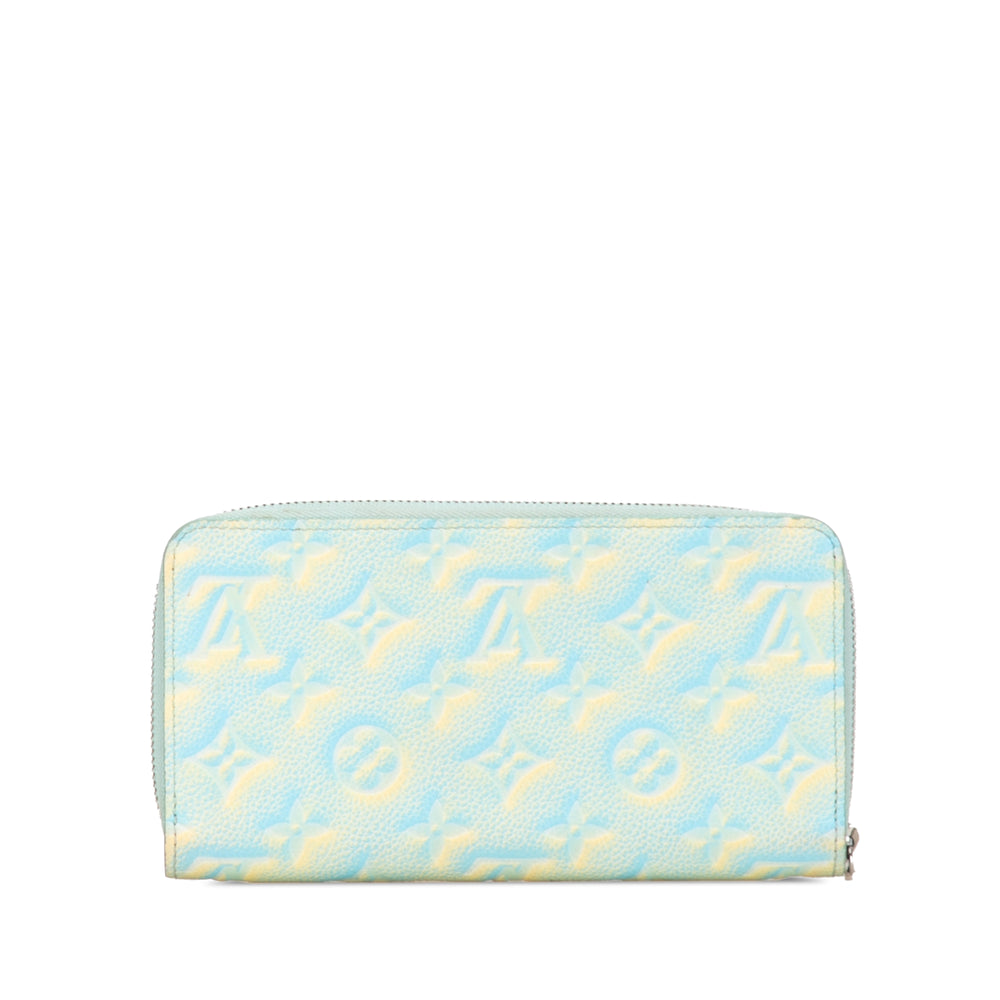 Louis Vuitton Monogram Empreinte Summer Stardust Zippy Wallet Blue