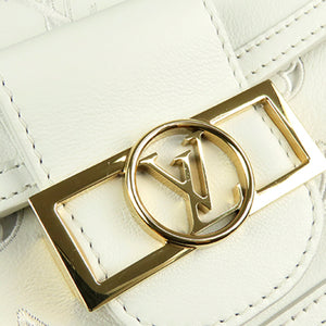 Louis Vuitton Monogram Dauphine Broderie East West White