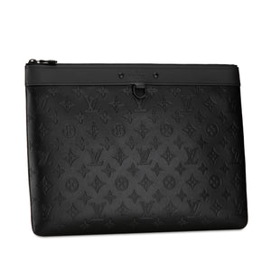 Louis Vuitton Monogram Shadow Discovery Pochette Black