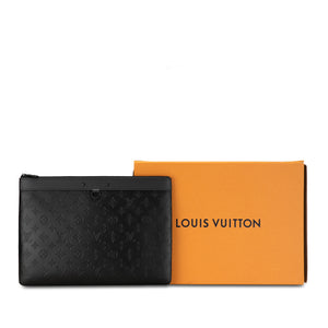 Louis Vuitton Monogram Shadow Discovery Pochette Black