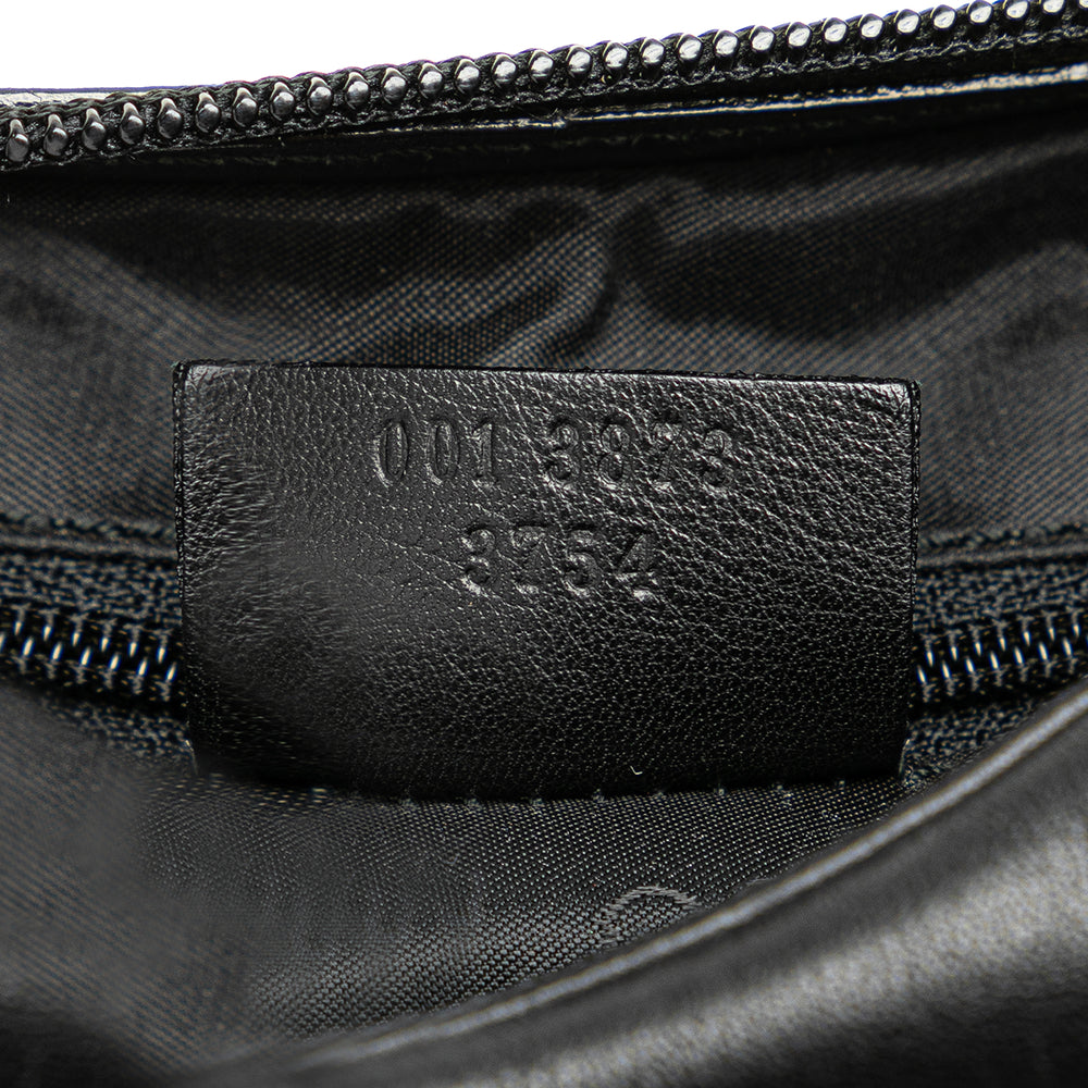 Gucci Leather Chain Shoulder Bag Black