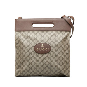 Gucci GG Supreme Neo Vintage Soft Tote Brown