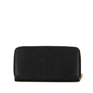 Louis Vuitton Epi Love Lock Zippy Long Wallet Black