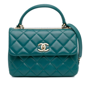 Chanel Small Lambskin Trendy CC Flap Green