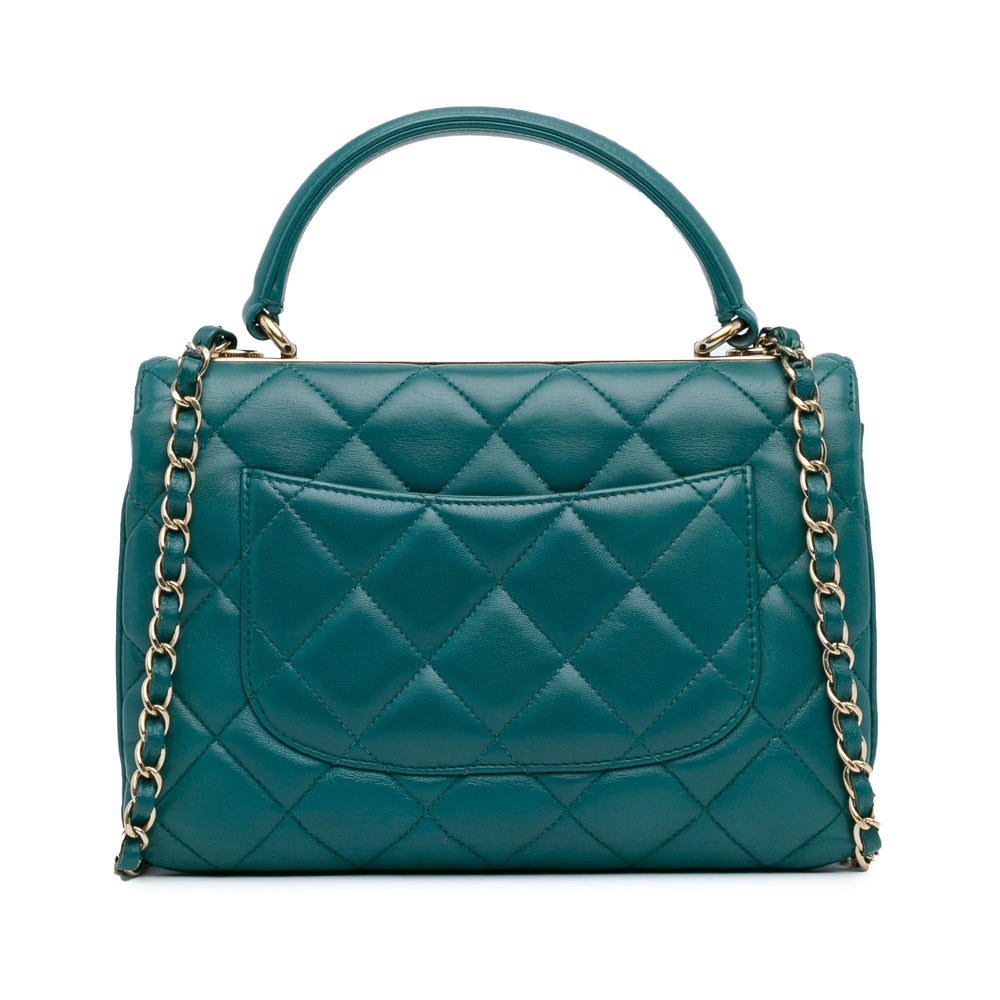 Chanel Small Lambskin Trendy CC Flap Green