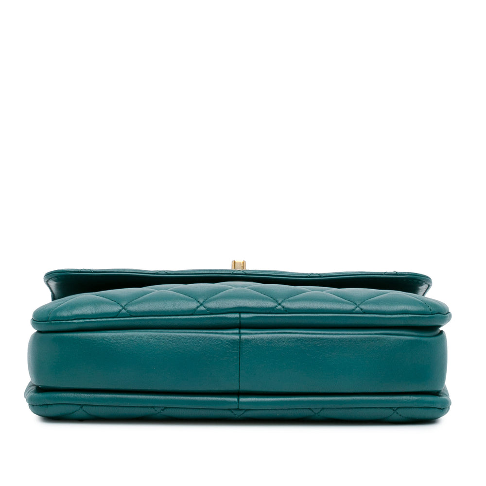 Chanel Small Lambskin Trendy CC Flap Green