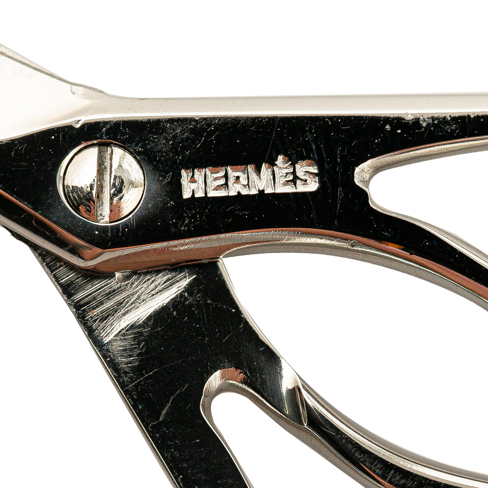 Hermès Stainless Steel Scissors with Leather Case Silver