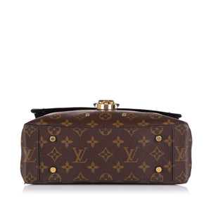 Louis Vuitton Monogram One Handle Flap Satchel Brown