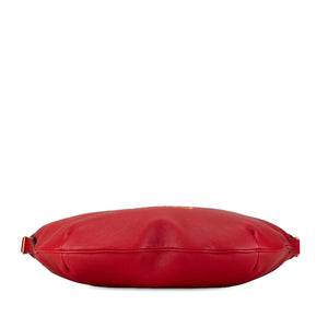 Gucci Logo Half Moon Hobo Red