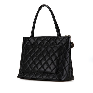 Chanel Caviar Medallion Tote Black