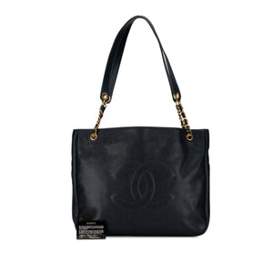 Chanel Caviar CC Tote Black