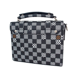 Louis Vuitton Damier Distorted Flap Soft Trunk Black