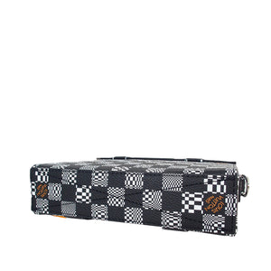 Louis Vuitton Damier Distorted Flap Soft Trunk Black