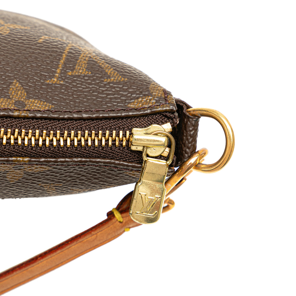 Louis Vuitton Monogram Pochette Accessoires Brown