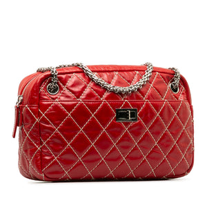 Chanel Medium Quilted Reissue Camera Bag Red