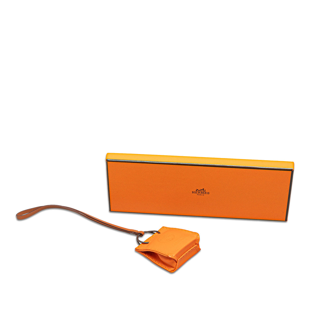 Hermès Milo Swift Sac Bag Charm Orange