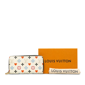 Louis Vuitton Monogram Game On Zippy Wallet White