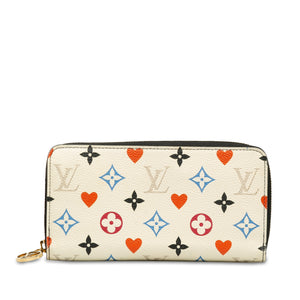 Louis Vuitton Monogram Game On Zippy Wallet White