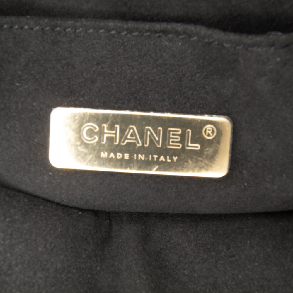 Chanel Calfskin Kiss Lock Frame Bag Gold