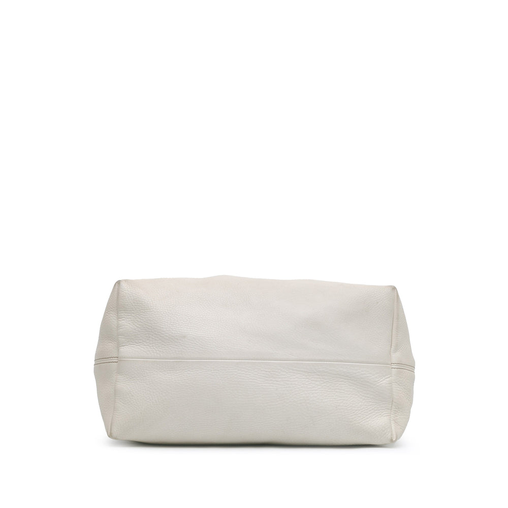 Gucci Leather Icon Bit Shoulder Bag White