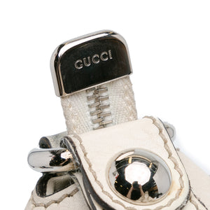 Gucci Leather Icon Bit Shoulder Bag White