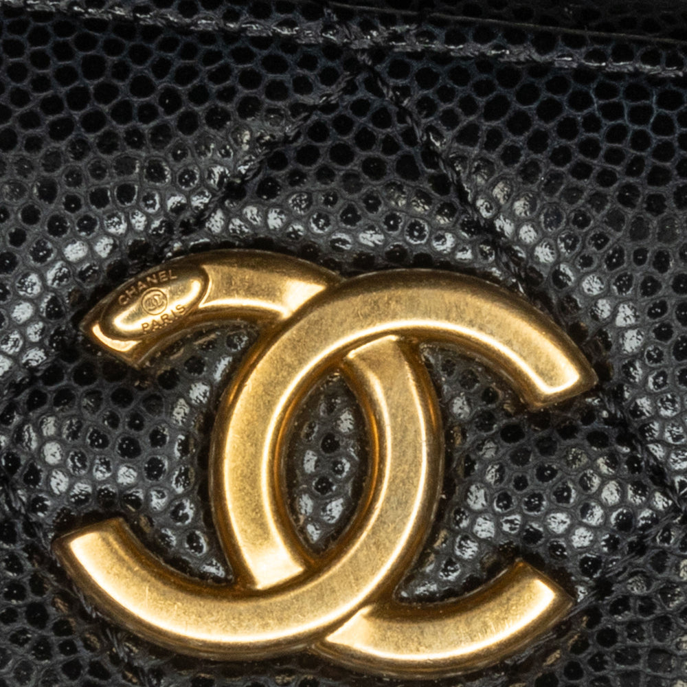 Chanel Quilted Caviar Twist Your Buttons Crossbody Black