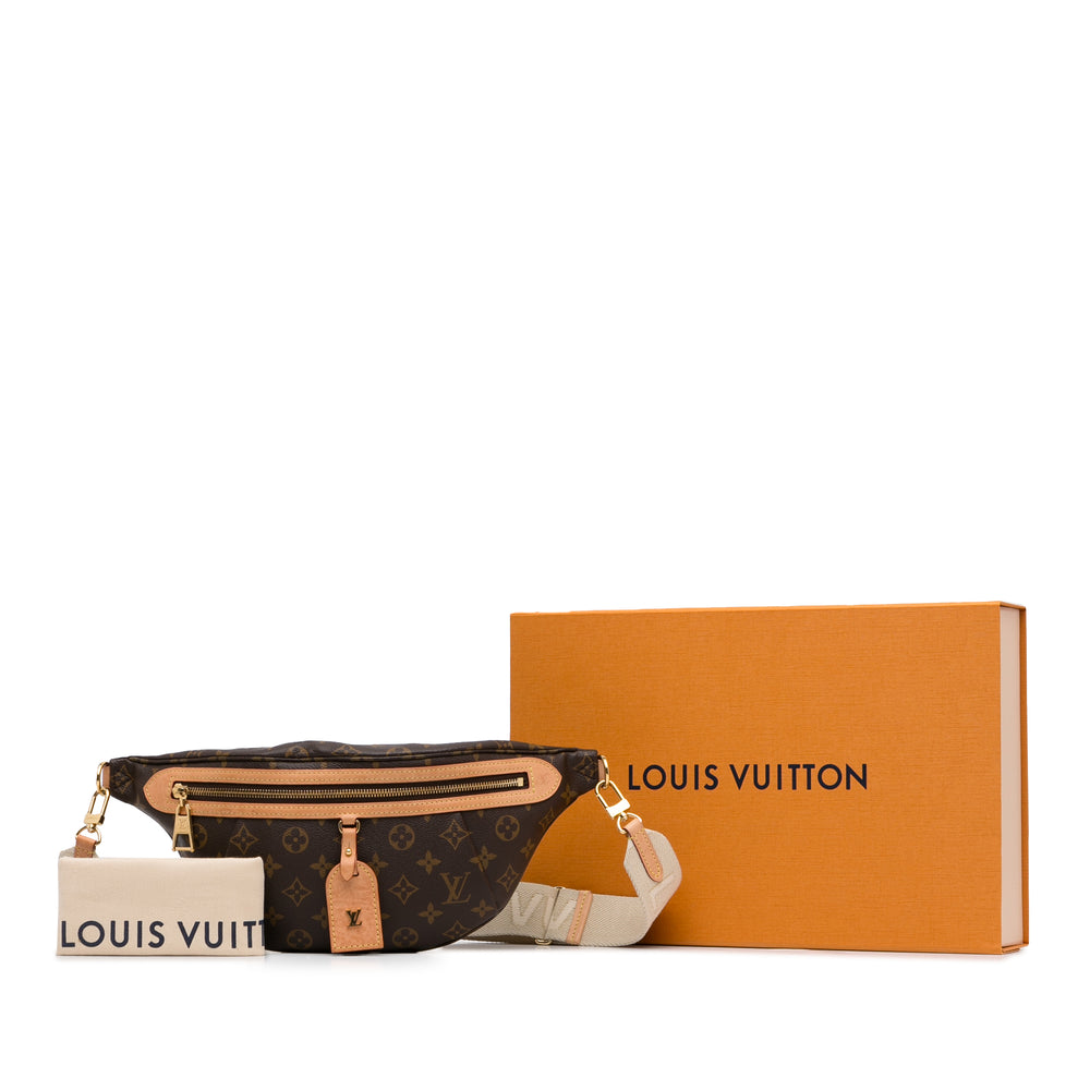 Louis Vuitton Monogram High Rise Bumbag Brown