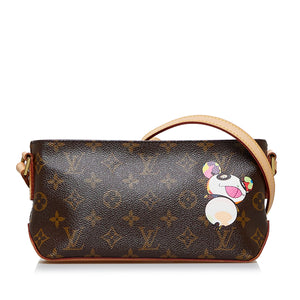 Louis Vuitton x Takashi Murakami Monogram Panda Trotteur Brown