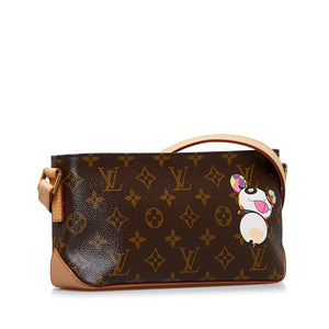 Louis Vuitton x Takashi Murakami Monogram Panda Trotteur Brown