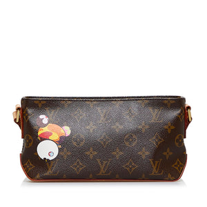 Louis Vuitton x Takashi Murakami Monogram Panda Trotteur Brown