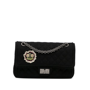 Chanel Reissue Wool Shoulder Bag Black