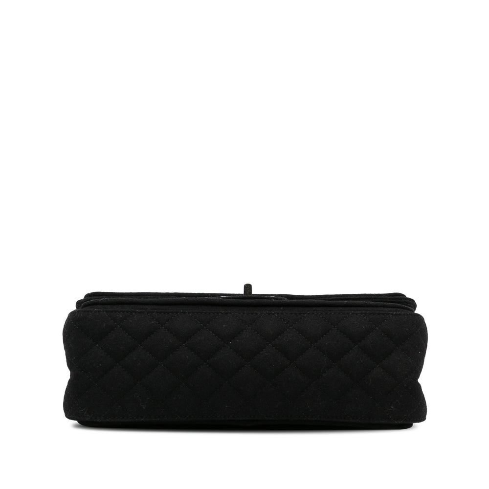 Chanel Reissue Wool Shoulder Bag Black