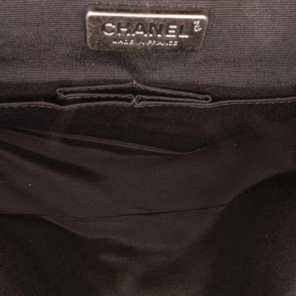 Chanel Reissue Wool Shoulder Bag Black