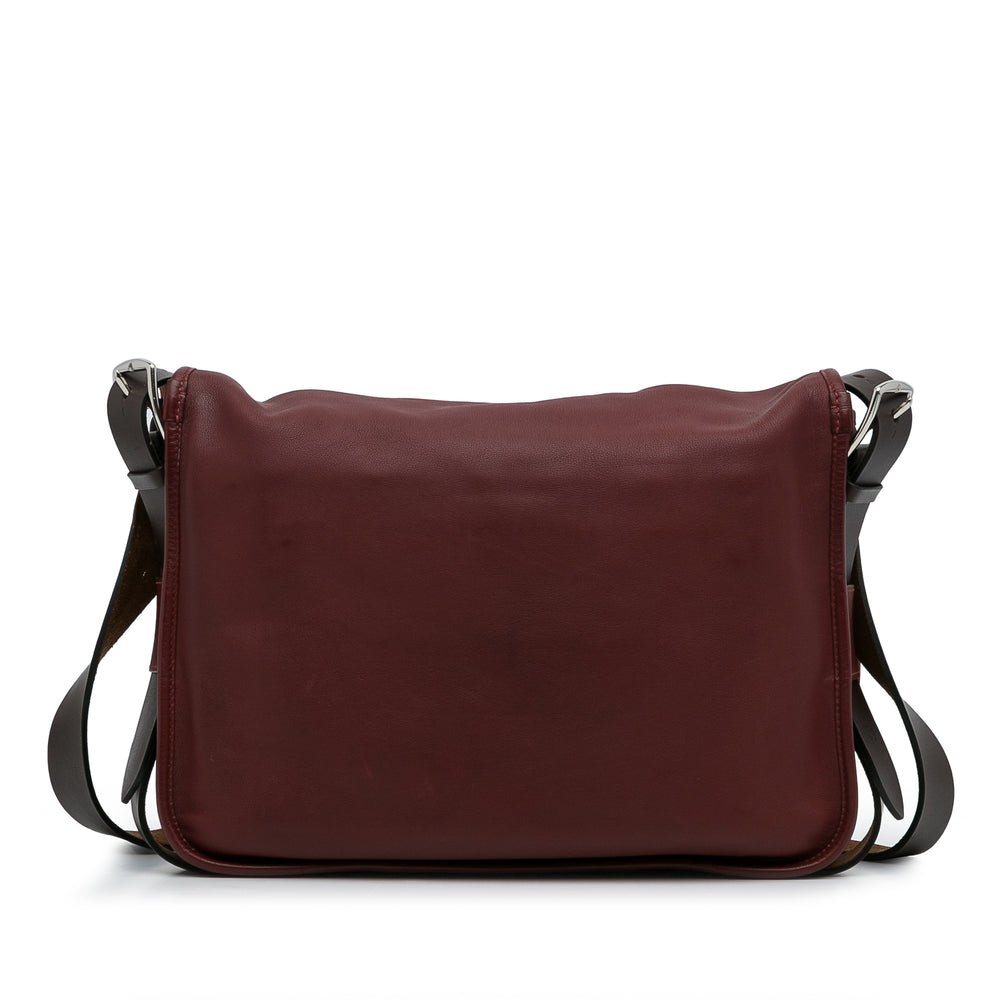 Hermès Sikkim Barda 30 Messenger Bag Red