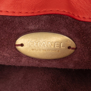 Chanel CC Quilted Calfskin Flap Belt Bag and Coin Purse Red