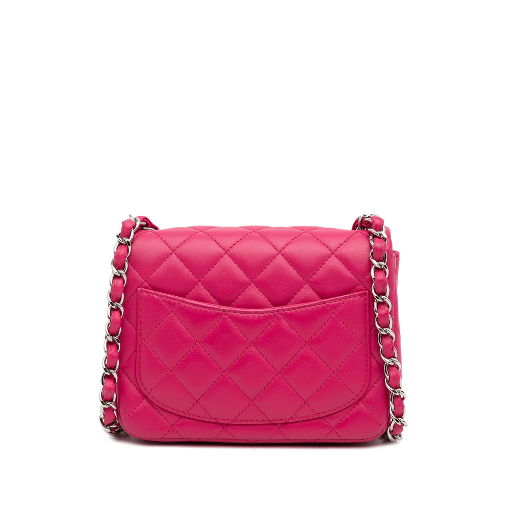 Chanel Mini Classic Lambskin Square Flap Pink