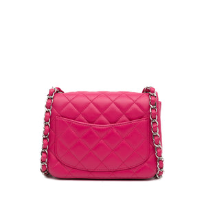 Chanel Mini Classic Lambskin Square Flap Pink