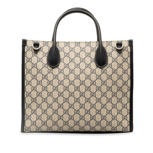 Gucci Small GG Supreme Interlocking G Tote Brown