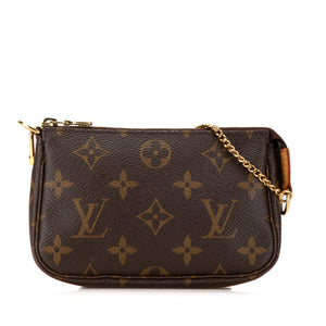 Louis Vuitton Monogram Mini Pochette Accessoires Brown