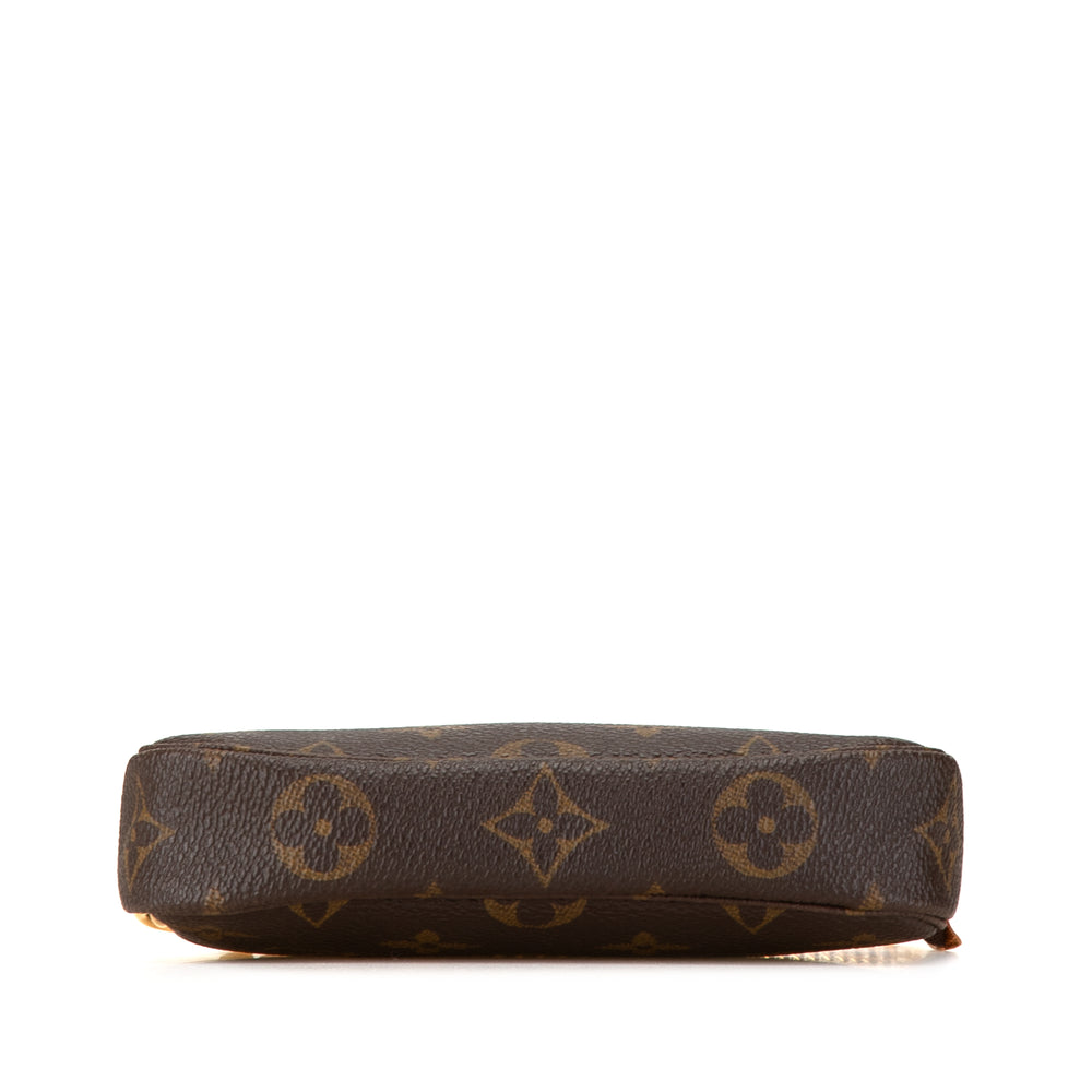 Louis Vuitton Monogram Mini Pochette Accessoires Brown